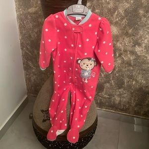 Little Me Baby Girl Blanket Fleece Footie 12months
